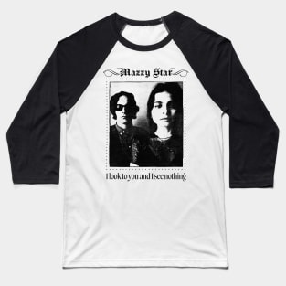 Mazzy Star / Vintage Style Faded Lyric Design Baseball T-Shirt